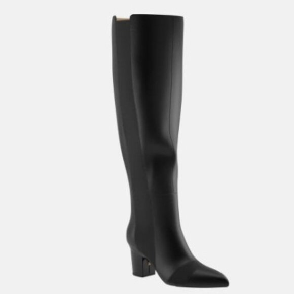 Pashion Footwear Convertible Heel Knee High Pull-On Leather Boots size 10 NWOT - Picture 7 of 7